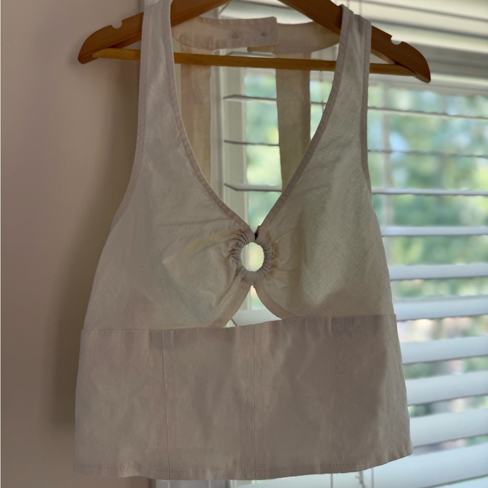 Urban Outfitters EX Small Cream Smocked Top